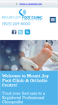Mobile Screenshot of mountjoyfootclinic.com